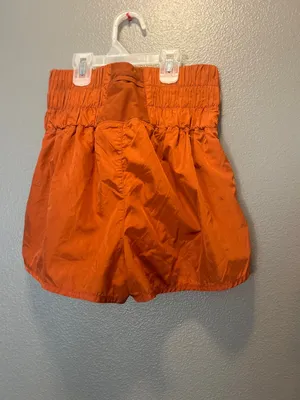 FP Movement Free People The Way Home Shorts Orange Size Medium High Waist Lined thumbnail 2