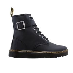 Dr. Martens Zavala ALT Black Leather Buckle Combat Boots Side Zip Women’s 6 Doc thumbnail 6