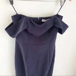 Likely Bartolli Off-Shoulder Mermaid Gown Navy Size‎ 2 NWT thumbnail 5