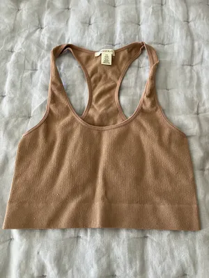 Tillys Ribbed Brown Top thumbnail 1
