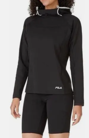Fila Women's Hoodie Midweight Training Pullover Black Sz XL NWT thumbnail 1