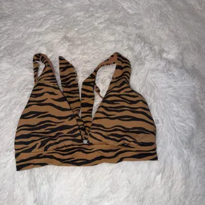 Aerie Animal-Print Swim Top - Brown/Black thumbnail 2