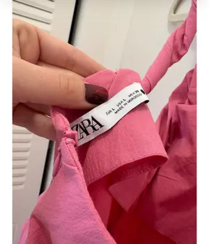 ZARA Hot Pink Maxi Dress thumbnail 3
