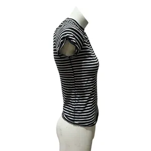 Free People We The Free Women's Striped T-Shirt Black Size S thumbnail 3
