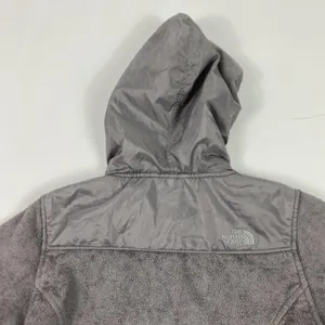 The‎ North Face Jacket Womens Small Gray Hooded Full Zip Fleece Embroidered Logo thumbnail 14