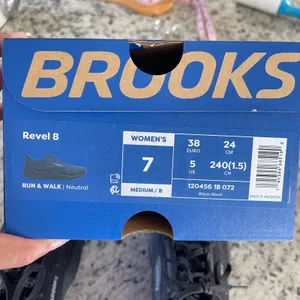Brooks Revel 8 Running Shoes Womens 7 Black Neutral Sneakers 1204561B072 thumbnail 7