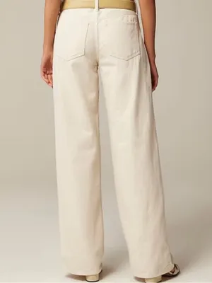 J.Crew ‘84 Low Rise wide-leg Jeans in Ecru thumbnail 6
