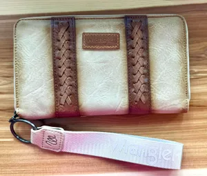 By Montana West Whipstitch Wallet With Clutch Strap thumbnail 1