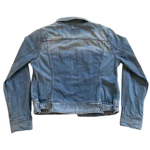 Lucky Brand Dungarees America Denim Trucker Jacket Medium Wash Distressed XL thumbnail 4
