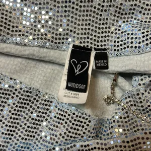 Windsor Blue Metallic Sequin Rhinestone Strap Sexy Dress thumbnail 5