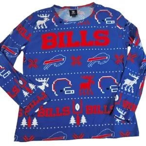 National Football League Buffalo Bills Blue Ugly Christmas Shirt thumbnail 1