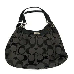 Coach Soho Signature Black Large Hobo Shoulder Bag E1271-F19251 thumbnail 1