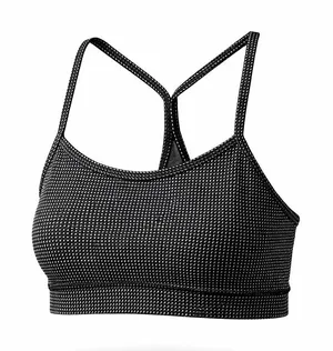 Lululemon Athletic Top Size 6 Black White Pattern Y-Back Excellent Condition thumbnail 1