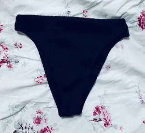 NWOT Hollister Black Bikini Bottom thumbnail 1