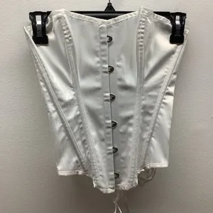 Vintage White Size Small Corset Top. Has a Sticker Marking On Back thumbnail 2