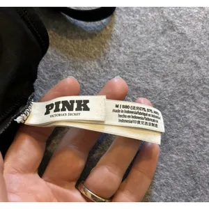 Victoria's Secret VS Pink Ultimate Scoop Sports Bra Black Gray Logo M, Gym Yoga Pilates Run thumbnail 7