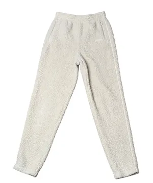 SKIMS Teddy Joggers Women Small‎ Bone White Good Fleece Loungewear Sweatpants thumbnail 1