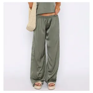 White Fox Wide Leg Pants More To Come Size S Green thumbnail 5
