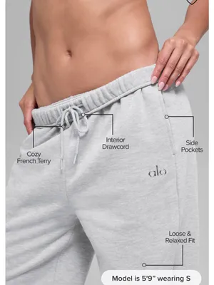Alo Accolade Athletic Heather Grey Sweatpant - Small- NWT thumbnail 2