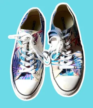 CONVERSE All Star Tropical Floral Print Sneakers Men’s 9 Women’s 11 thumbnail 1