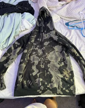 Bleached Sweatshirt Black Size M thumbnail 1