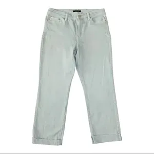 Lauren Ralph Lauren Jeans Blue Gray High Rise Premier Straight Ankle sz 10 thumbnail 5