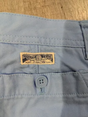 Vintage Ralph Lauren Chinos Blue Shorts Size 1 thumbnail 4
