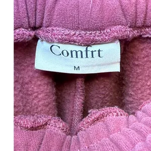 Comfrt Airplane Mode Signature Fleece Sweatpants‎ Maroon Red Joggers Womens M thumbnail 2