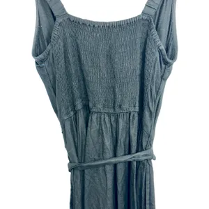 Abercrombie & Fitch Black Button Tie Waist Sleeveless Midi Dress Womens Size M thumbnail 8