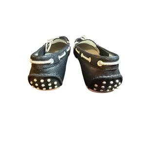Cole Haan Black Leather Loafers White Laces Boat Shoes Womens‎ 7 B Narrow thumbnail 2
