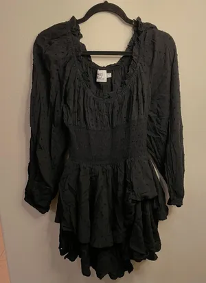Princess Polly THE LOVE GALORE ROMPER BLACK thumbnail 4