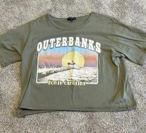 Dry Goods Cropped Outer Banks Tee thumbnail 1