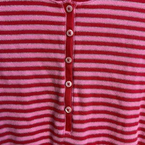 Victoria's Secret Pink and Red‎ Striped Henley pajamas thumbnail 3