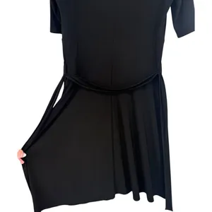 Lauren Ralph Lauren Black Mock Neck Belted Classic Fit &‎ Flare Midi Dress Sz 10 thumbnail 15