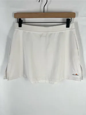 Ellesse Casti White Tennis Skirt Size M Stretch Athletic Court Skirt thumbnail 2