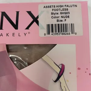 SPANX Assets High Falutin Footless Tights Beige Size F Holiday Shapewear thumbnail 4