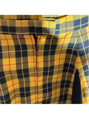 Vintage Y2K plaid mini skirt pleated school girl preppy academy grunge 90s sz S thumbnail 8