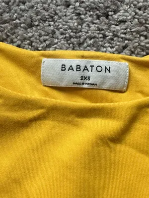 Aritzia Babaton Sleeveless Yellow Bodysuit thumbnail 4