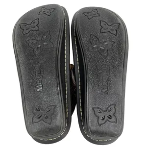 Alegria Rose Embossed Brown Leather Clogs 38 ALG-532 thumbnail 10