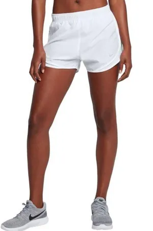 Nike White Dri-Fit Shorts thumbnail 1
