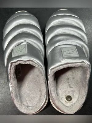 Nike Women's Size 8 Burrow SE NA Metallic Silver Slippers FZ7940-001 thumbnail 5