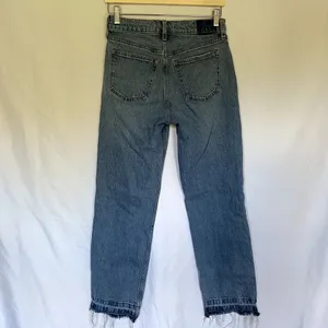 Abercrombie‎ & Fitch medium wash the baggy low rise women's size 25 curve love thumbnail 7