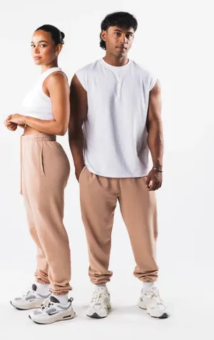 Alphalete Unisex Earth Dye Natural Jogger- Ochre , Size Medium thumbnail 1