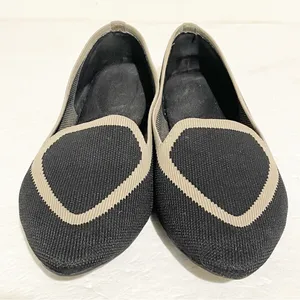 Birdies Size 6.5 The Blackbird Loafers Washable Knit Flats Jet‎ Black Women’s thumbnail 2