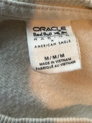American Eagle x Oracle Red Bull Racing F1 Graphic Sweatshirt Cream Size M thumbnail 8