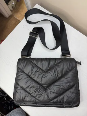 ATHLETA x Caraa Black Puffer Crossbody Bag/Purse thumbnail 2
