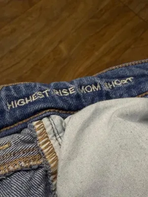 High-Rise Distressed Blue Denim Women’s Shorts thumbnail 3
