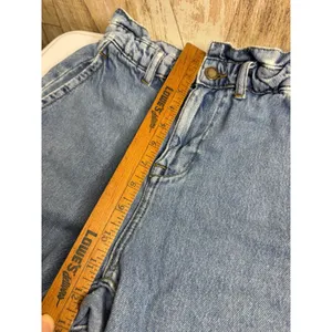 ZARA High‎ Waisted Denim Jeans Paperbag Waist Straight Leg Women S thumbnail 11