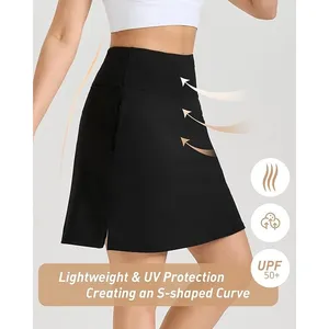 NWT ~ Women's Black 19" Knee Length Skort Pocket Golf Tennis Skirt ~ SMALL thumbnail 5