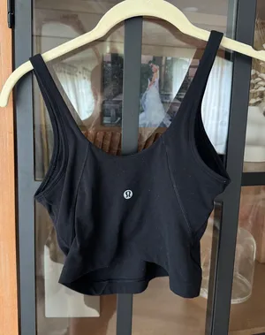 Lululemon align tank top cropped top long line sports bra workout thumbnail 1